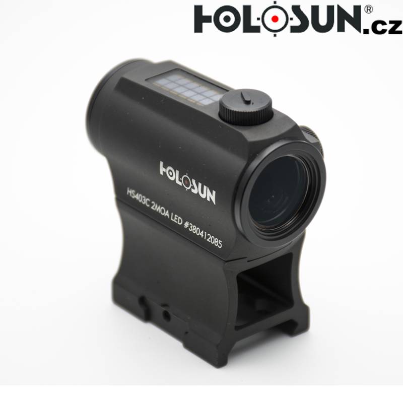 Micro kolimátor se solárním panelem Holosun HE403C GR Elite - Obrázek 2