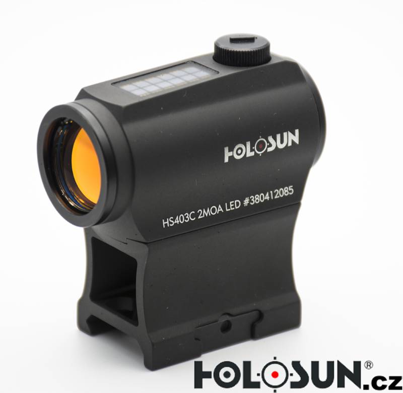 Micro kolimátor se solárním panelem Holosun HE403C GR Elite - Obrázek 4